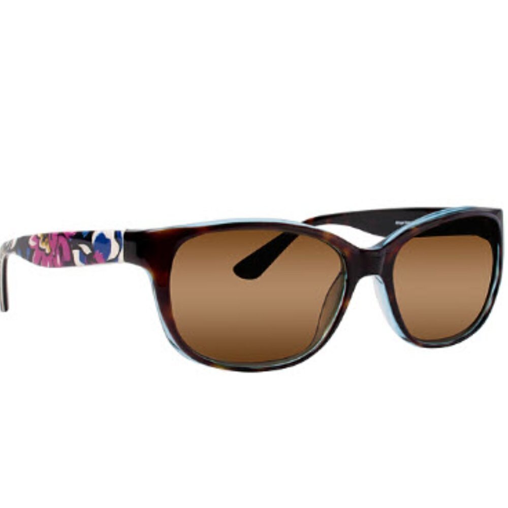 Vera Bradley New Rheba African Violet Sunglasses Square Frame 55mm Lens Width‎